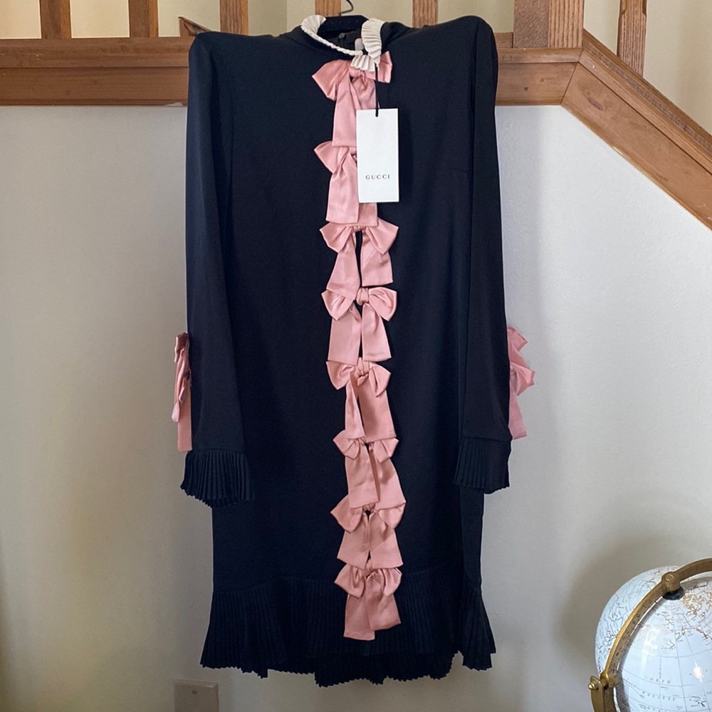 Pink Bow Gucci Dress